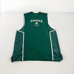 Adidas Sample Training Club Slim Fit Green Athletic Tank Top Shirt Sz  XL (A10)